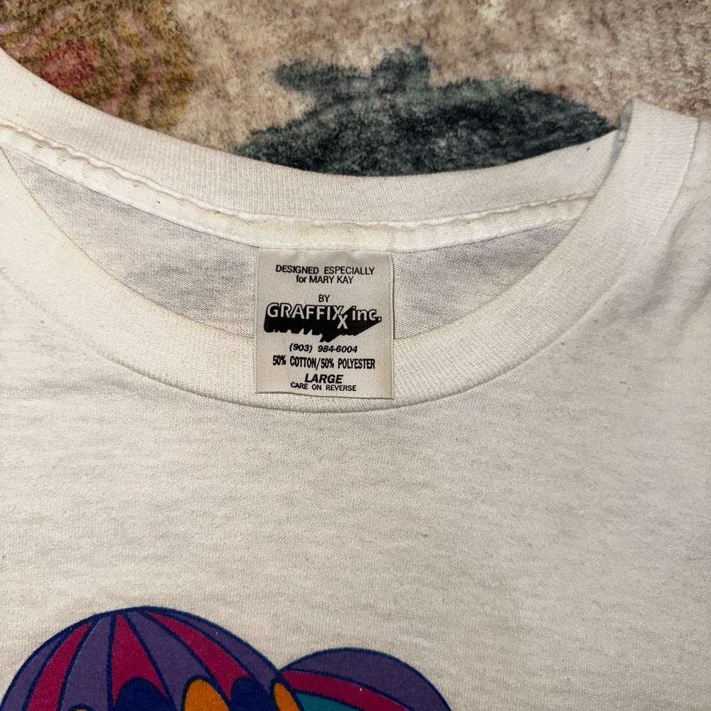 Vintage Single Stitch Bundle of 2 Mary Kay Make Up Seminar Tees 1992 and 1994 - Picture 6 of 7